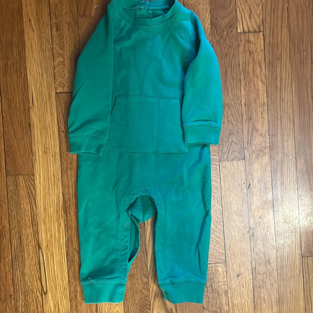 Primary Green Romper (12 to 18 months)